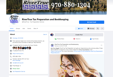 rivertrue tax preparation on facebook