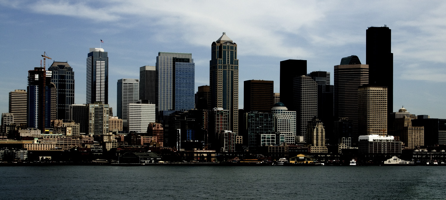 Seattle business skyline